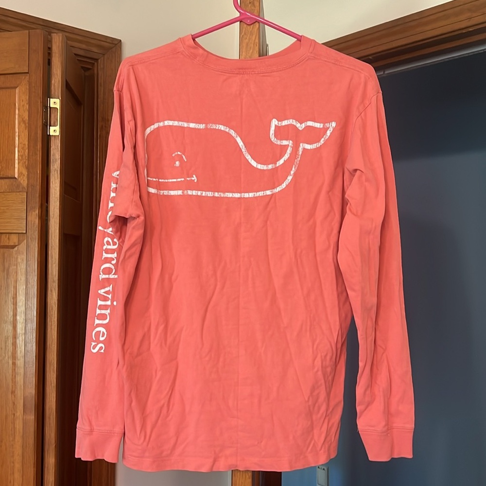 Vineyard Vines Long Sleeve Coral Tee